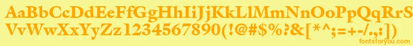 Подробнее о шрифте AcanthusBlackSsiBlack Шрифт AcanthusBlackSsiBlack – оранжевые шрифты на жёлтом фоне