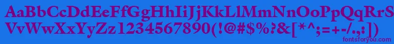 AcanthusBlackSsiBlack-fontti – violetit fontit sinisellä taustalla