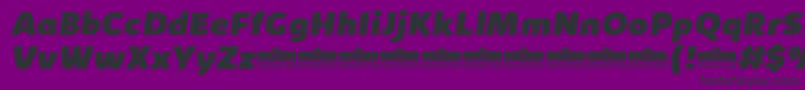 KabrioHeavyItalicTrial Font – Black Fonts on Purple Background