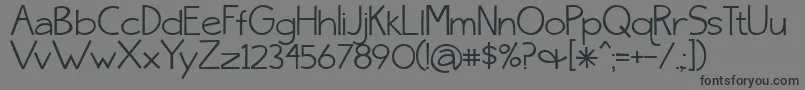 BmdSkinnyJeansSolid Font – Black Fonts on Gray Background