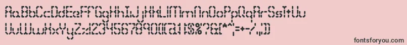 Bleakseg Font – Black Fonts on Pink Background