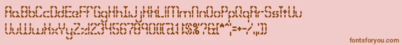 Bleakseg Font – Brown Fonts on Pink Background