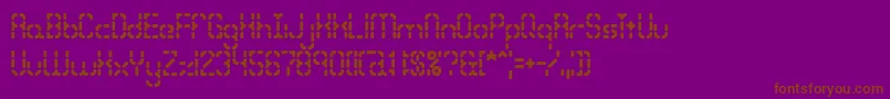 Bleakseg Font – Brown Fonts on Purple Background