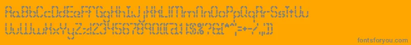 Bleakseg-Schriftart – Graue Schriften auf orangefarbenem Hintergrund