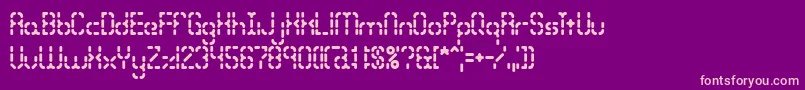 Bleakseg Font – Pink Fonts on Purple Background