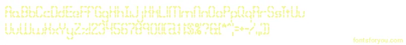 Bleakseg Font – Yellow Fonts on White Background