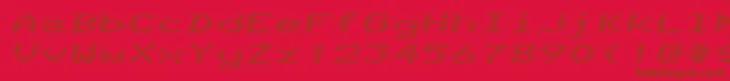 TelidoninkexBolditalic Font – Brown Fonts on Red Background