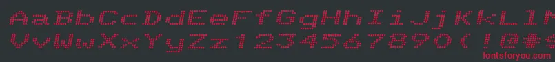 TelidoninkexBolditalic Font – Red Fonts on Black Background