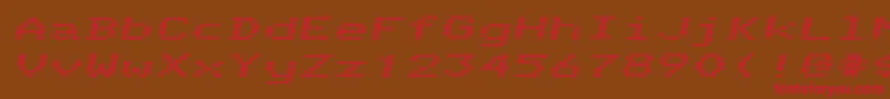 TelidoninkexBolditalic Font – Red Fonts on Brown Background