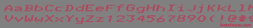 TelidoninkexBolditalic Font – Red Fonts on Gray Background