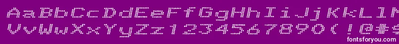 TelidoninkexBolditalic Font – White Fonts on Purple Background