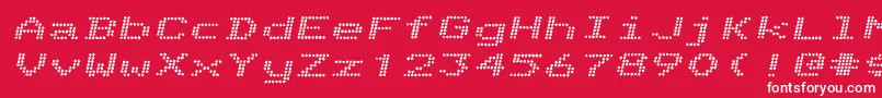 TelidoninkexBolditalic Font – White Fonts on Red Background