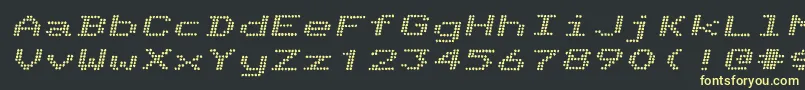 TelidoninkexBolditalic Font – Yellow Fonts on Black Background