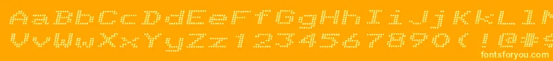 TelidoninkexBolditalic Font – Yellow Fonts on Orange Background