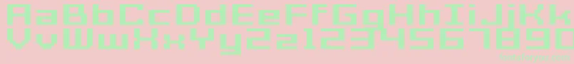 GrixelAcme7WideBoldXtnd Font – Green Fonts on Pink Background