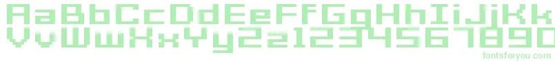 GrixelAcme7WideBoldXtnd-fontti – vihreät fontit valkoisella taustalla