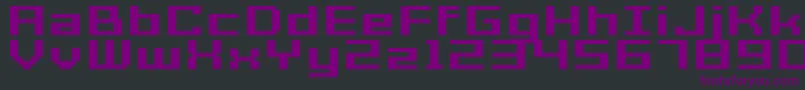 GrixelAcme7WideBoldXtnd-fontti – violetit fontit mustalla taustalla