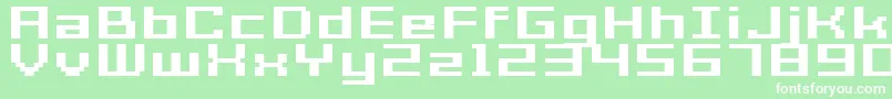GrixelAcme7WideBoldXtnd Font – White Fonts on Green Background