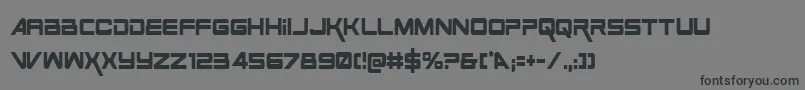 Fonte SpaceRangerCondensed – fontes pretas em um fundo cinza