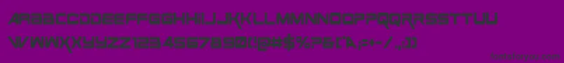 SpaceRangerCondensed Font – Black Fonts on Purple Background