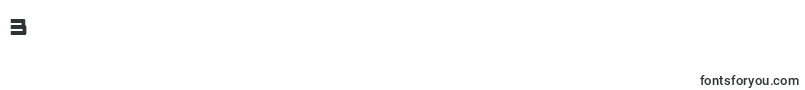 SpaceRangerCondensed-Schriftart – Schriften für die Ziffer 3