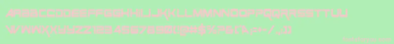 SpaceRangerCondensed Font – Pink Fonts on Green Background