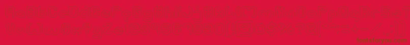 More about BizzareHollow Font BizzareHollow Font – Brown Fonts on Red Background