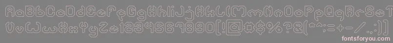 BizzareHollow Font – Pink Fonts on Gray Background
