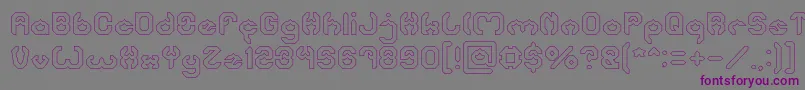 BizzareHollow Font – Purple Fonts on Gray Background