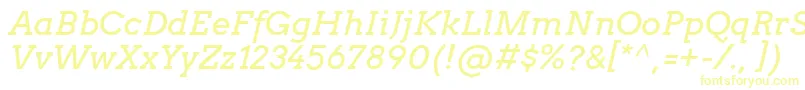 ArvoItalic Font – Yellow Fonts