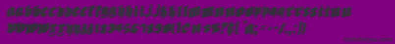 Biergartenri Font – Black Fonts on Purple Background