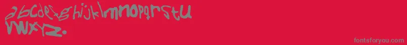 Naiveer Font – Gray Fonts on Red Background
