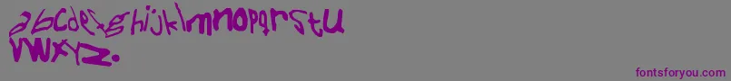 Naiveer Font – Purple Fonts on Gray Background