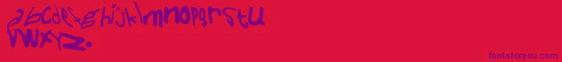 Naiveer Font – Purple Fonts on Red Background