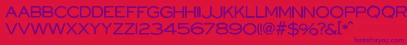 PowellAndGeary Font – Purple Fonts on Red Background