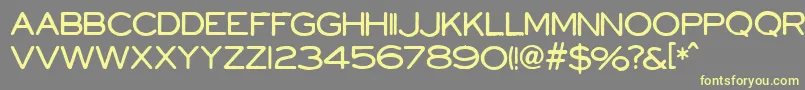 Шрифт PowellAndGeary – жёлтые шрифты на сером фоне