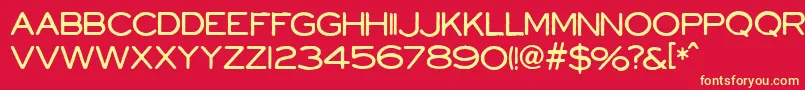 PowellAndGeary Font – Yellow Fonts on Red Background