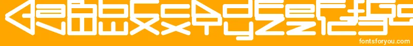 Umopmedium Font – White Fonts on Orange Background
