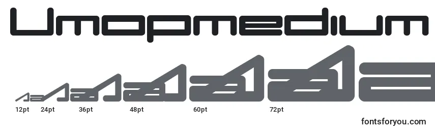 Размеры шрифта Umopmedium