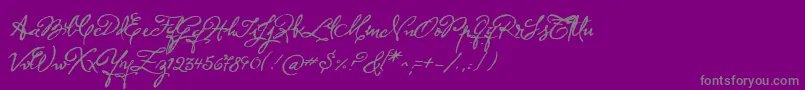 Herencia Font – Gray Fonts on Purple Background
