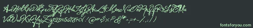 Herencia Font – Green Fonts on Black Background
