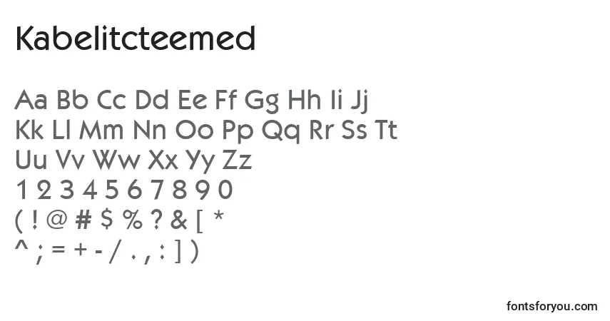 Fuente Kabelitcteemed - alfabeto, números, caracteres especiales