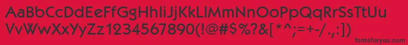 Kabelitcteemed Font – Black Fonts on Red Background