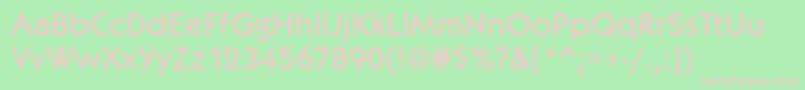 Kabelitcteemed Font – Pink Fonts on Green Background