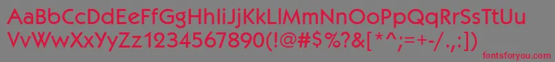 Kabelitcteemed Font – Red Fonts on Gray Background