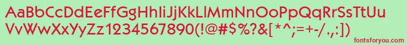 Kabelitcteemed Font – Red Fonts on Green Background