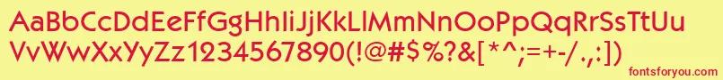 Kabelitcteemed Font – Red Fonts on Yellow Background