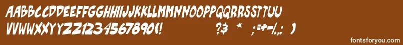 Подробнее о шрифте PgRoofRunnersActiveIt Шрифт PgRoofRunnersActiveIt – белые шрифты на коричневом фоне