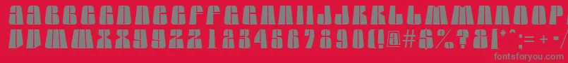 AGlobuslnbk Font – Gray Fonts on Red Background