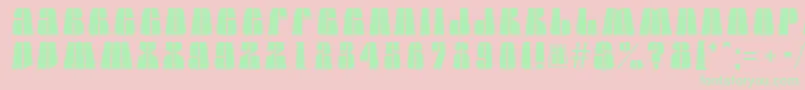 AGlobuslnbk Font – Green Fonts on Pink Background